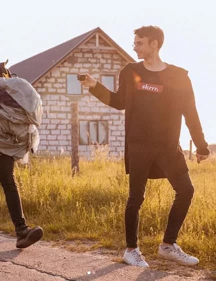 Автор на зйомці