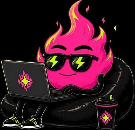 Fry AI фрилансер за ноутбуком